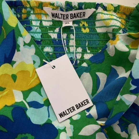 WALTER BAKER Green Disco Floral Kimora Crop Top -‎ NWT - Picture 12 of 15
